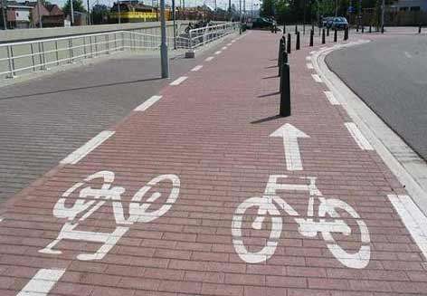 Fiese radfahrer falle